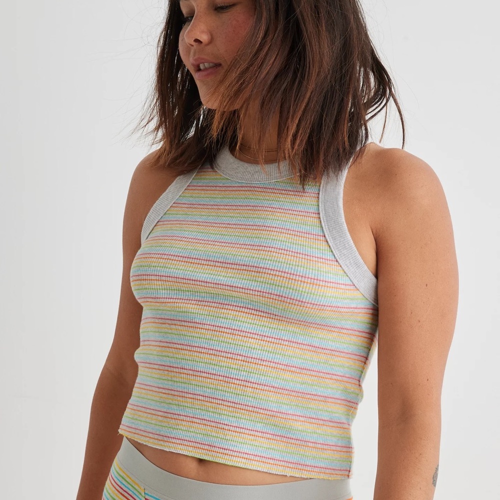 Aerie Multicolor Striped Tank Top